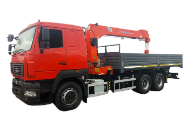 Автомобиль бортовой с КМУ Kanglim 1256 / МАЗ 6312C5-8575-012