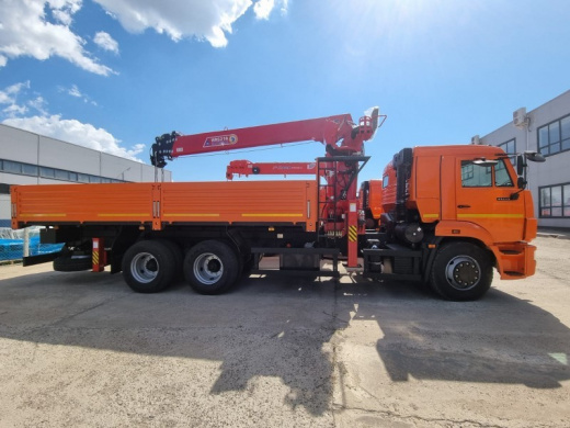 Автомобиль бортовой c КМУ на шасси КАМАЗ 65116